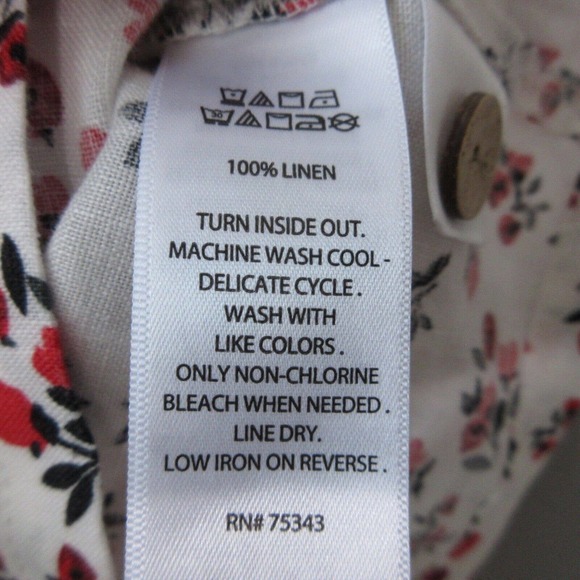 Cynthia Rowley Floral 100% Linen Skirt Top Set - Picture 6 of 16